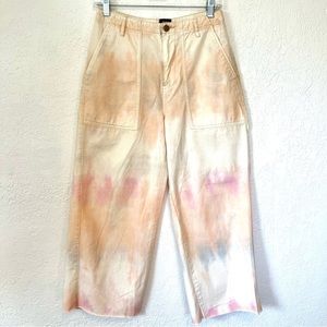 BDG UO Wide Leg High Rise Tie Dye Boho Cotton Pants size 27